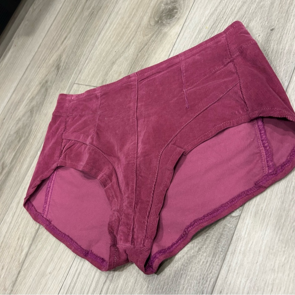 Free People Velvet Pink Shorts